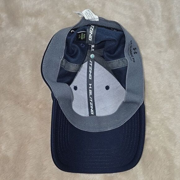 UNDER ARMOUR MIDNIGHT NAVY BLITZING HAT, SIZE L/XL - Picture 6 of 10